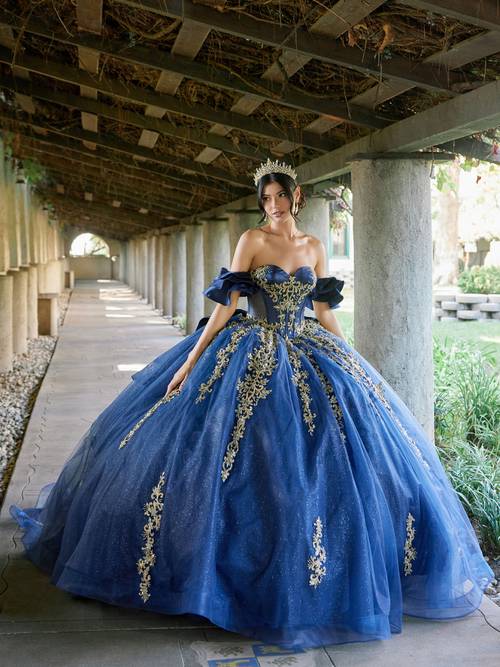 Navy Gold Style 1504J front view