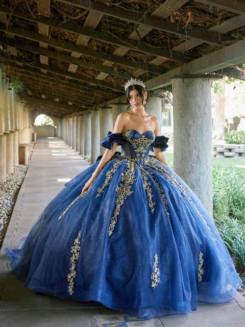 Navy Gold Style 1504J front view