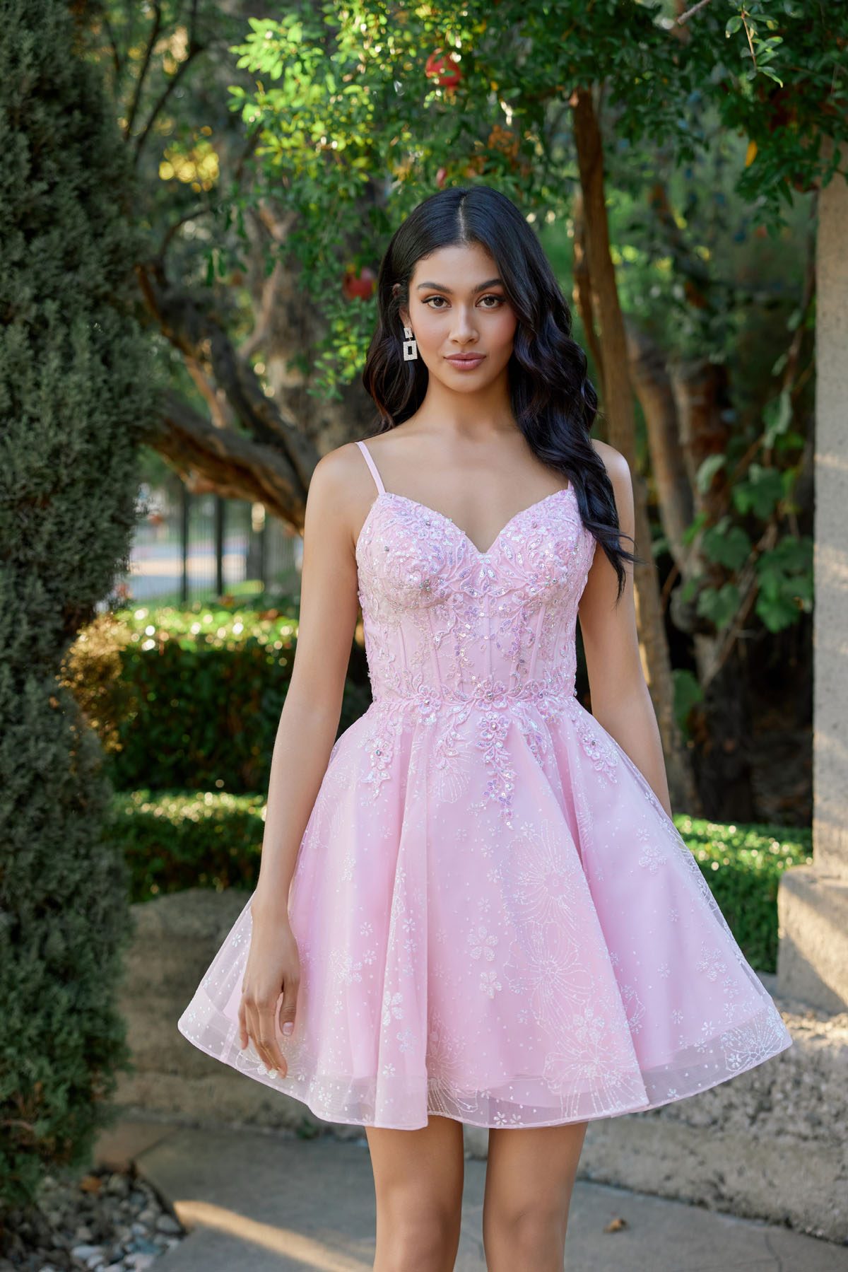 chinese dress ladies Women prom dress glittery pink – MyBabyByMerry main image 1
