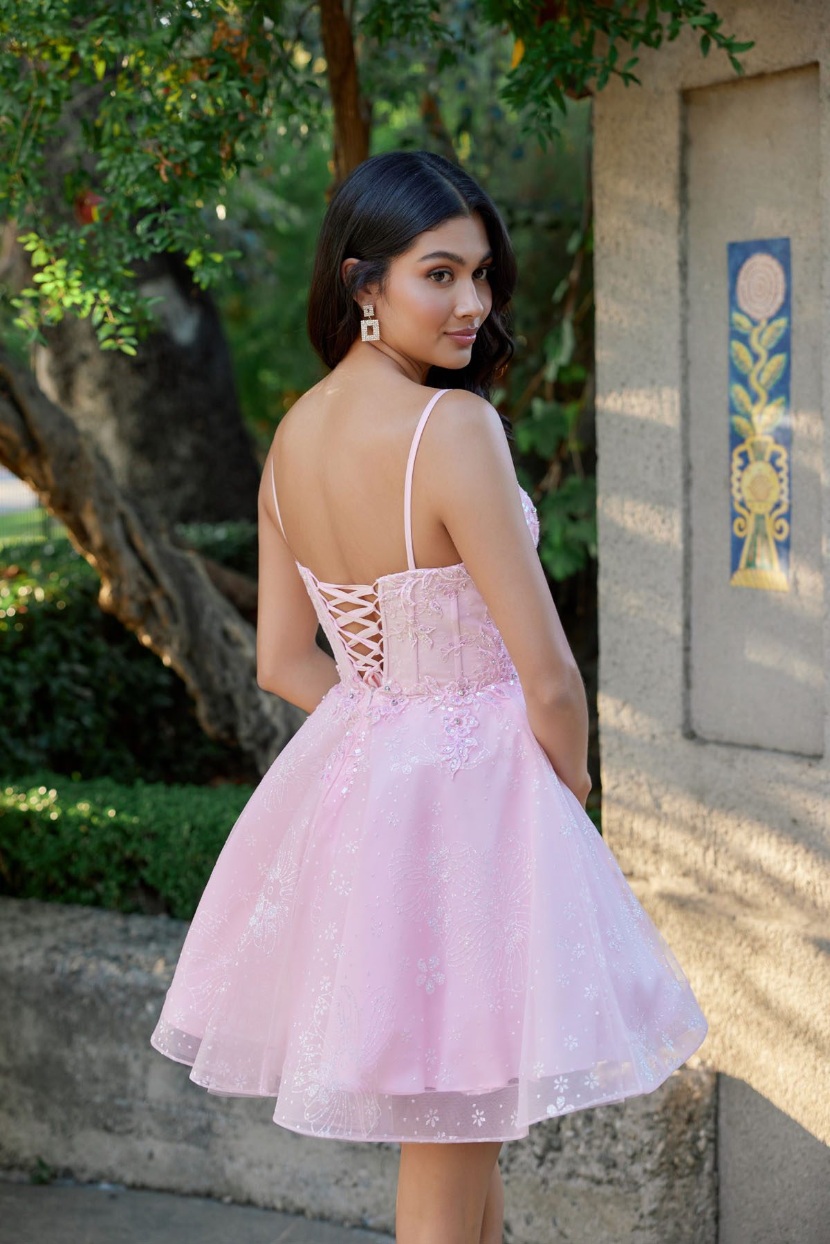 Juliet Blush damas dress Style 985L, back