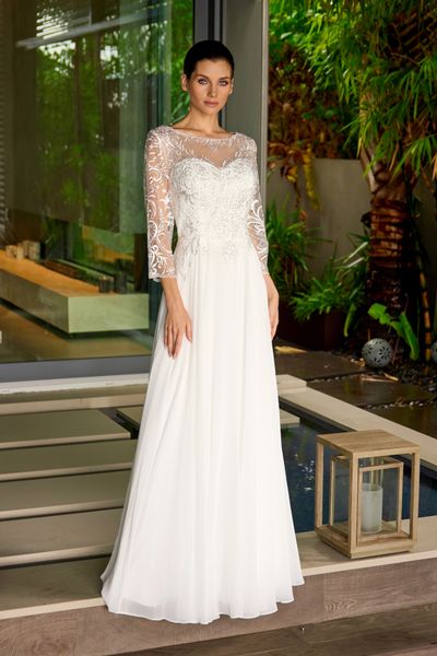 Off white formal gown