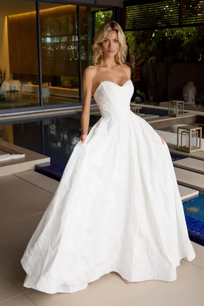 Off white formal gown