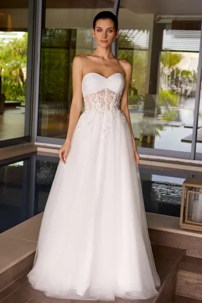 Off white bridal gown