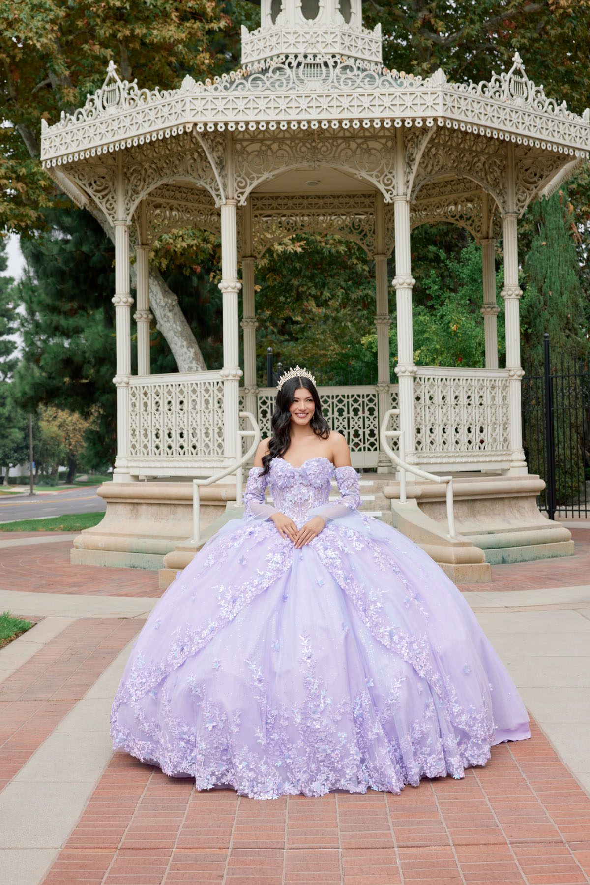 Juliet lilac formal dress Style 1459J at Elizabeth's Boutique in Scranton PA, front view